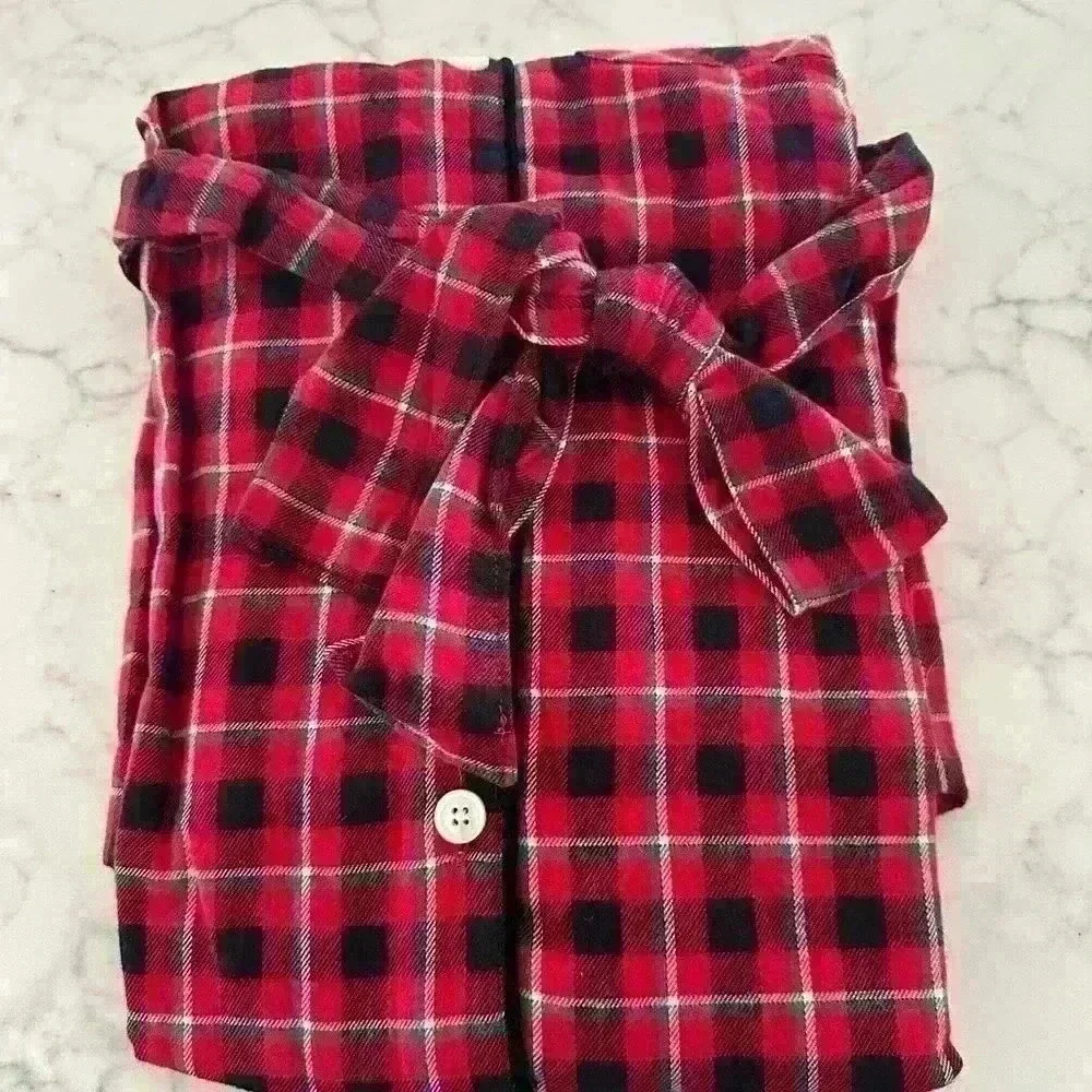 Lands End Long Sleeve Christmas Flannel Plaid dress- NWT | Holiday - Picture 4 of 5
